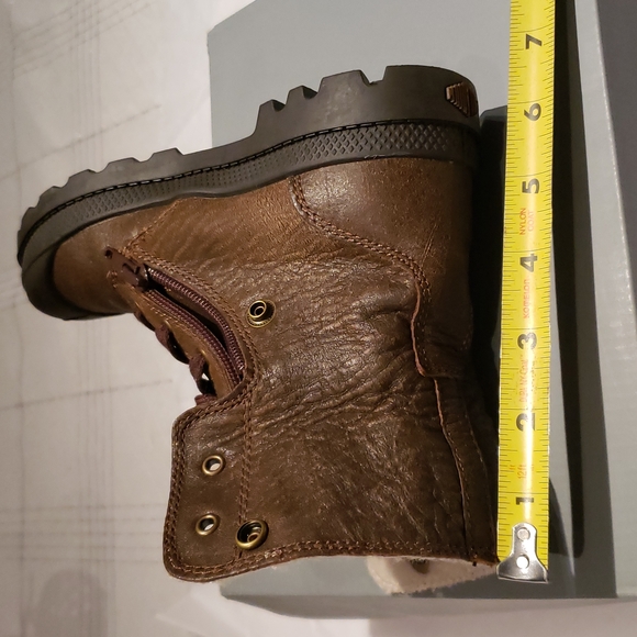 Palladium New CHILDREN's 2 ZIP Leather PILOT Cuffed KIDS Boots UNISEX NIB πHP - Picture 12 of 16